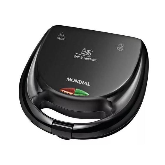 Grill e Sanduicheira 2 Pães Mondial Line 750w S-12 110v Menor preço em Grill e Sanduicheira 2 Pães Mondial Line 750w S-12 110v