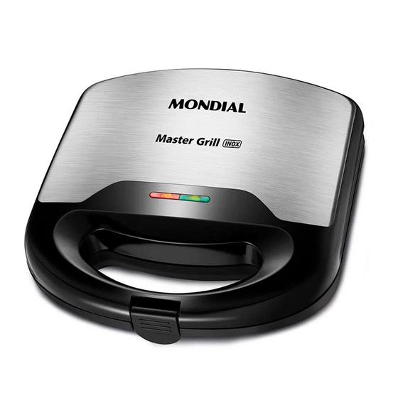 Imagem de Grill e Sanduicheira Master Mondial 750W 127V Preto/Inox - S-20