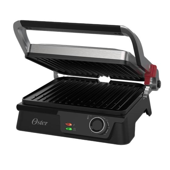 Imagem de Grill Elétrico Multiuso Inox Oster 2 em 1 127V