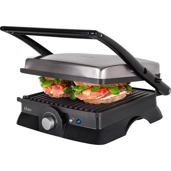 Imagem de Grill Elétrico Multiuso Oster Inox 220V - Casa dos Fogões