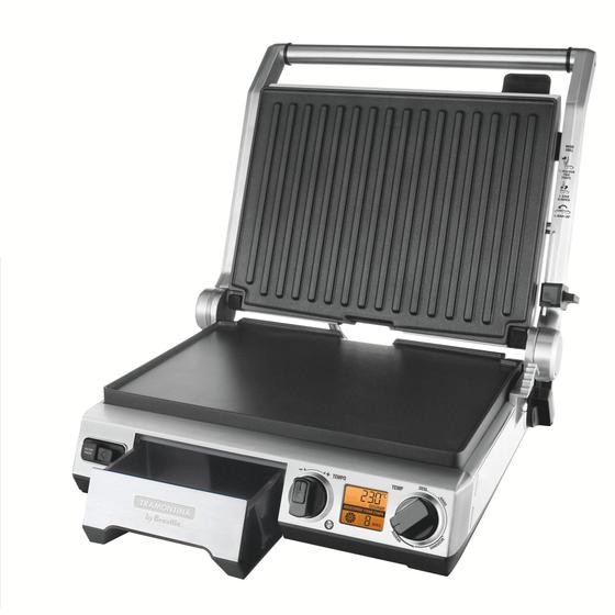 Imagem de Grill Elétrico Tramontina by Breville Smart em Aço Inox com Display LCD 127 V