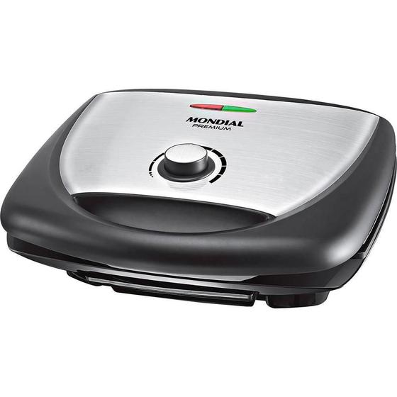 Imagem de Grill Inox Mondial Super Premium G-09 Prata/Preto - 220V