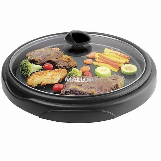 Imagem de Grill Mallory Sollaris, 1200W, Tampa de Vidro, Preto - 220V