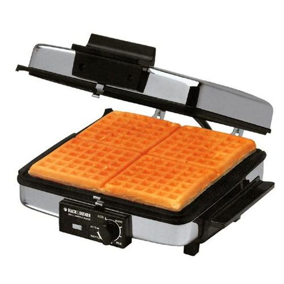 grill waffle black decker