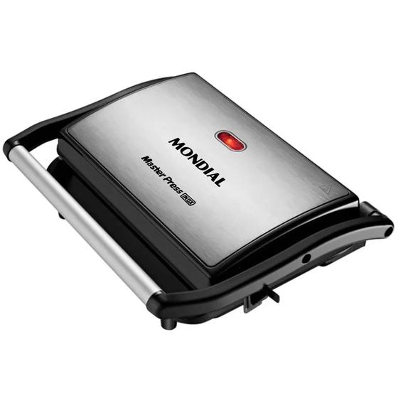 Imagem de Grill Master PRESS Mondial PG01 - 2625-01 INOX/PRETO 110 VOLTS