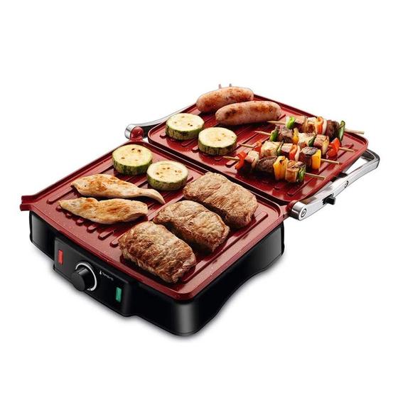 Grill Mondial, Press Grill 180 110V, Vermelho, 1800W - PG-02 Menor preço em Grill Mondial, Press Grill 180 110V, Vermelho, 1800W - PG-02