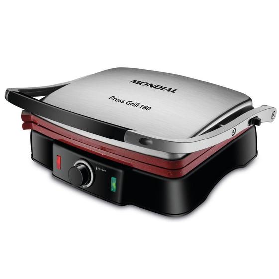 Grill Mondial Press Grill Ceramic 1800W 180 Red 220V PG 02 2845 02 é ruim? Grill Mondial Press Grill Ceramic 1800W 180 Red 220V PG 02 2845 02 é boa?