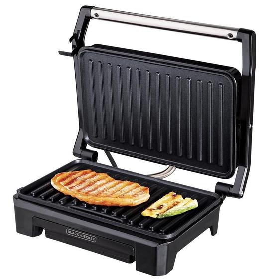 Imagem de Grill Prensa Inox G1200 Articulável 800W 220V Black & Decker