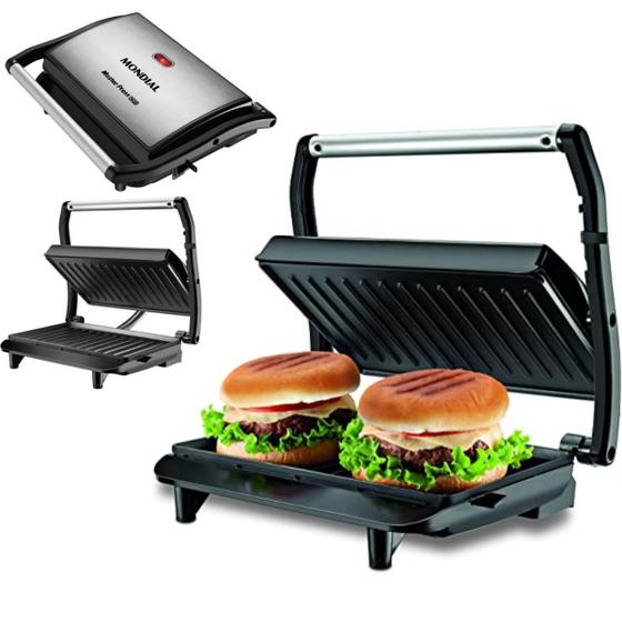 Grill Press Misteira Master Sanduicheira Mondial 2em1 Prensa Sanduiches