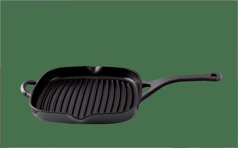 Imagem de Grill Sauté Haus Concept 24 cm 1 Litro Antiaderente Ferro Fundido Cinza