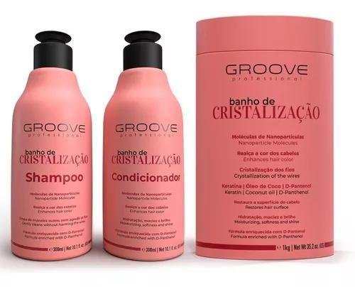 Imagem de Groove kit banho de cristalização 300 ml + masc. 1kg