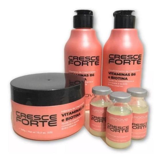 Imagem de Groove Professional - Kit Cresce Forte Completo - 6 Produtos