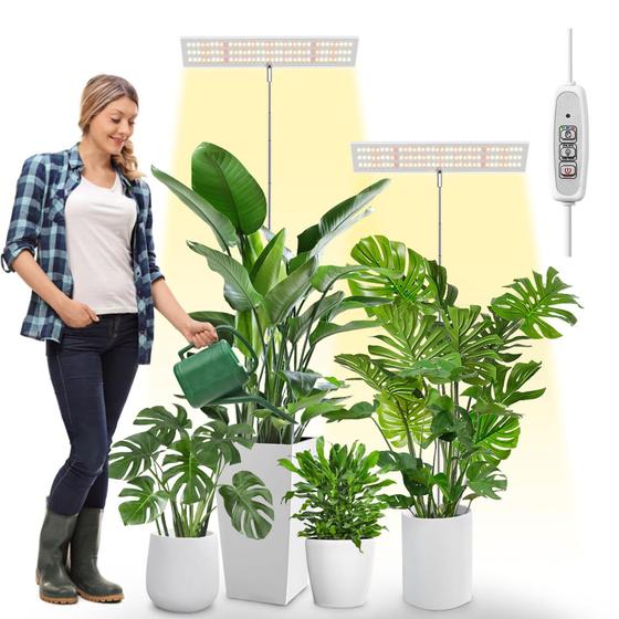 Imagem de Grow Lights LORDEM Full Spectrum para plantas de interior, pacote de 165 cm com 2