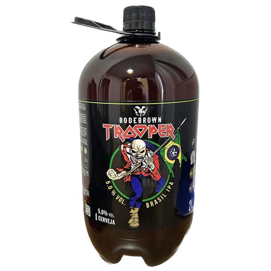 Imagem de Growler 2 litros Cerveja Trooper Iron Maiden Ipa Bodebrown