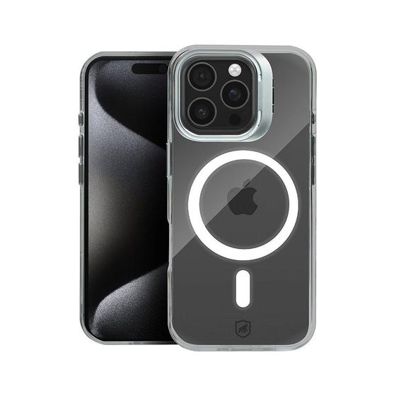 Imagem de Gshield Capa case capinha MagSafe Crystal Armor Stand  - NÃO AMARELA - para iPhone 15 Pro Max