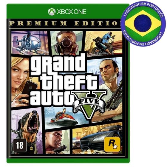 Imagem de Gta 5 Grand Theft Auto V Premium One e Séries X  Mídia Física BR