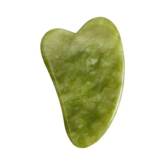 Imagem de Gua Sha de Rosa Jade para Rosto e Corpo - Massageador Facial para Remoção de Rugas