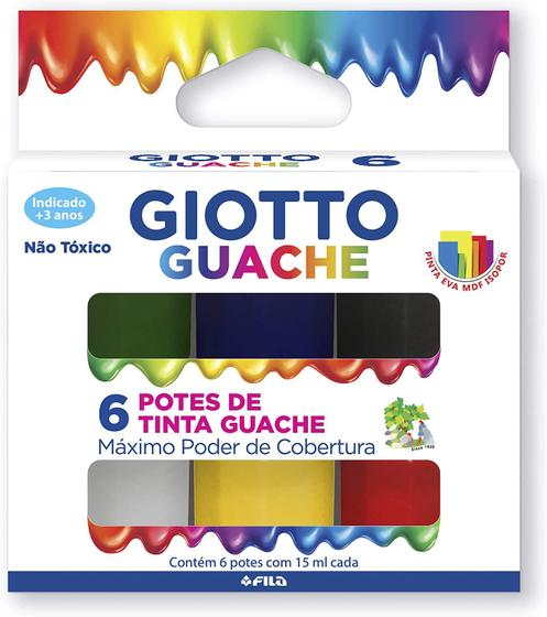 Imagem de Guache Giotto com 6 cores 15ml
