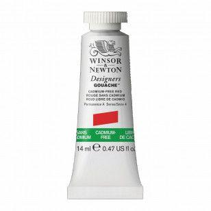 Imagem de Guache Winsor & Newton Designers 14ml S4 Cadmium Free Red