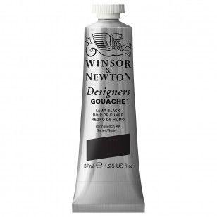 Imagem de Guache Winsor & Newton Designers 37ml S1 337 Lamp Black