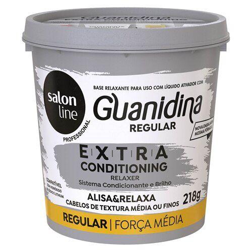 Imagem de Guanidina Extra Conditioning Regular Alisa e Relaxa Salon Line 218gr
