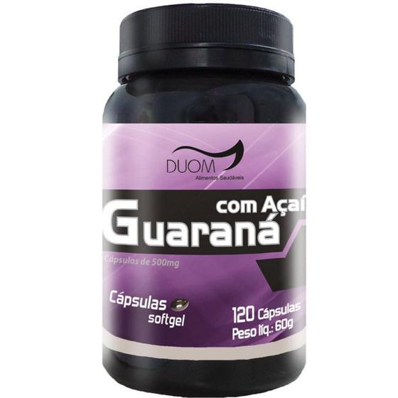 Imagem de Guaraná Com Açaí 500Mg 120 Capsulas - Duom