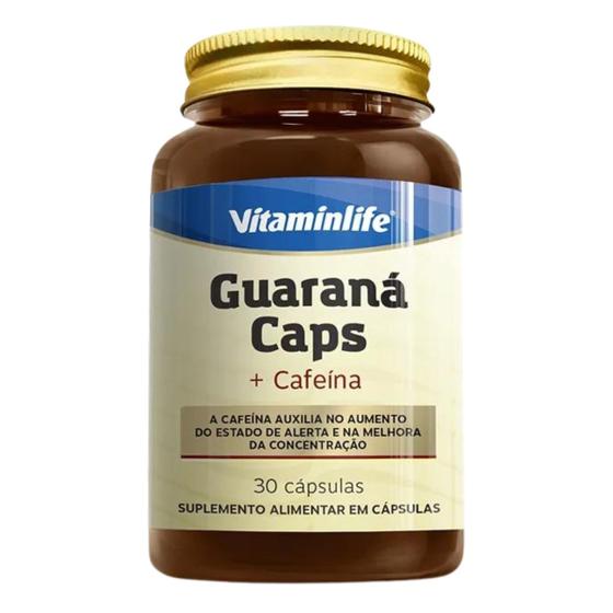 Imagem de Guaraná Com Cafeína Suplemento Em Capsulas Vitaminlife 30cps