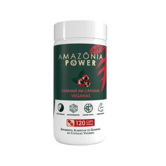 Imagem de Guarana em Capsulas 250Mg Amazonia Power 120 Caps Suplemento Energia Apis Vida