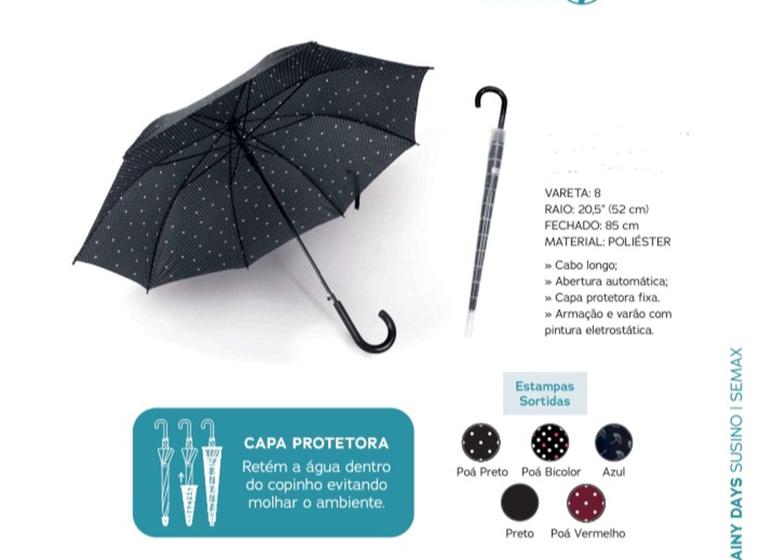 Imagem de Guarda chuva automatica abre não molhar abiente reforçada evento com tubo transparente
