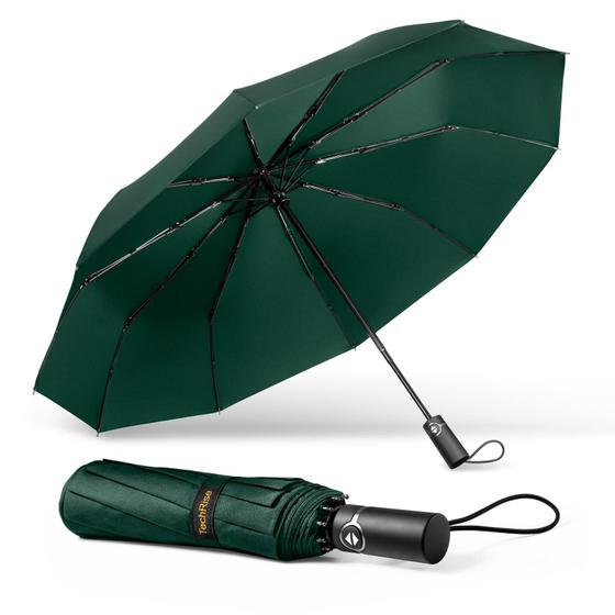 Imagem de Guarda-chuva Automático TechRise - Compacto, à Prova de Vento (104cm)