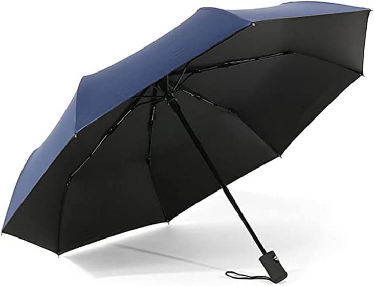Imagem de Guarda-chuva de abrir/fechar automático, compacto, a prova de sol, chuva e vento