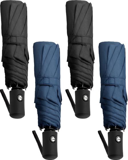 Imagem de Guarda-chuva de Viagem Yahenda - Automático, à Prova de Vento (Pacote com 4)