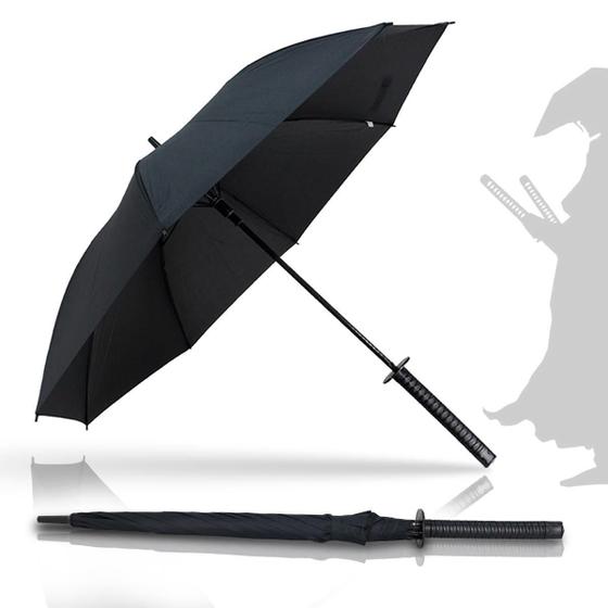 Imagem de Guarda Chuva Espada Customizado com Design Único Modelo Portaria e Estiloso Grande Resistente Automático