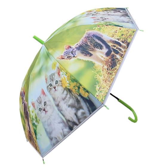 Imagem de Guarda Chuva Estampa Pet  Abertura Automática - Modelo Gato