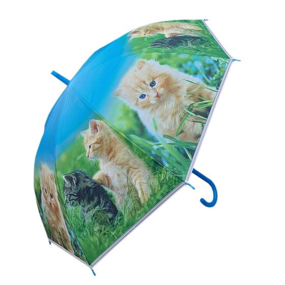 Imagem de Guarda Chuva Estampa Pet  Abertura Automática - Modelo Gato