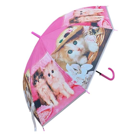 Imagem de Guarda Chuva Estampa Pet  Abertura Automática - Modelo Gato