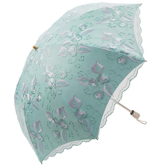 Imagem de Guarda-chuva Honeystore Wedding Lace Sun Cyan1 impermeável UPF 50+