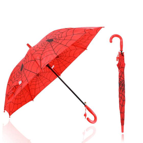 Imagem de Guarda Chuva Infantil Aranha Automático Reforçado Com Apito  Aranha