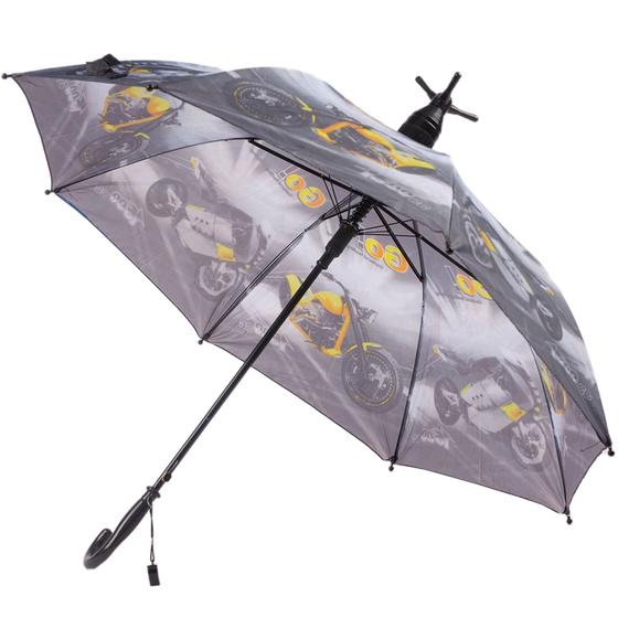 Imagem de Guarda Chuva Infantil Automático Menino Com Apito e Copinho