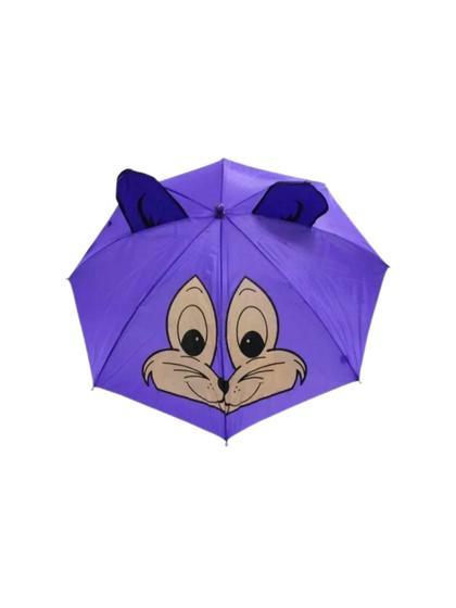 Imagem de Guarda-Chuva Infantil Bichinhos Automatico Apito Roxo