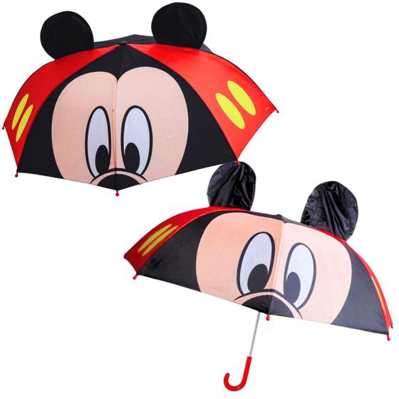 Imagem de Guarda Chuva Infantil Resistente do Mickey Mouse Sombrinha