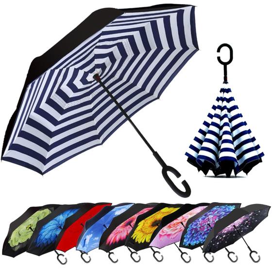 Imagem de Guarda-Chuva MRTLLOA Invertido - Oversize 125cm à Prova de Vento
