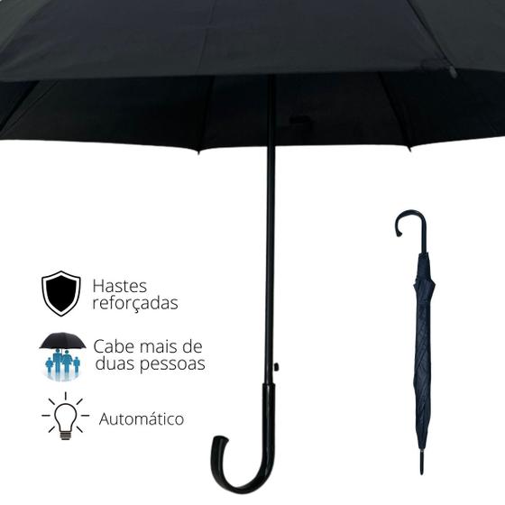 Imagem de Guarda Chuva Portaria Grande Automático Resistente Adulto