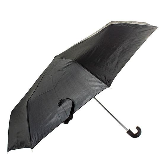 Imagem de Guarda Chuva Preto Masculino De Bolsa 8 Varetas