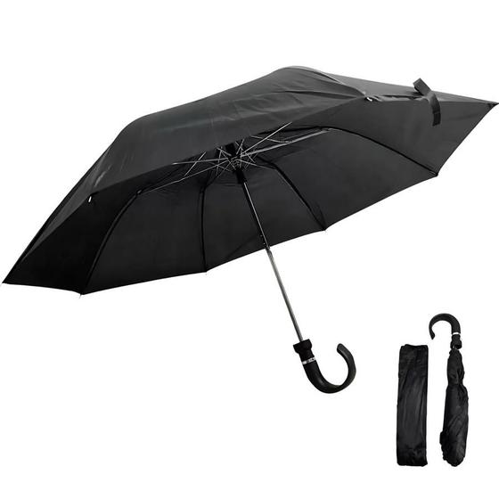 Imagem de Guarda Chuva Preto Reforçado com Sistema Automático Eficiente