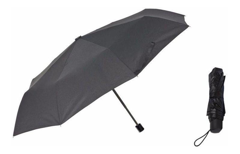 Guarda Chuva Preto Sombrinha Para Bolsa 8 Varetas C.Pires Guardachuva / Sombrinha