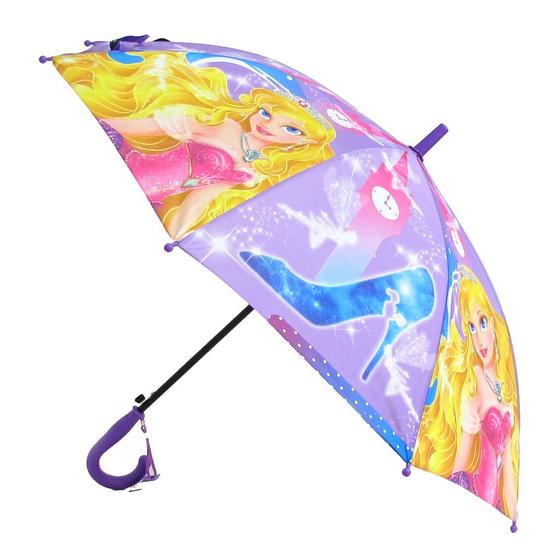 Imagem de Guarda Chuva Sombrinha Bengala Infantil Menina Princesa - Bengala