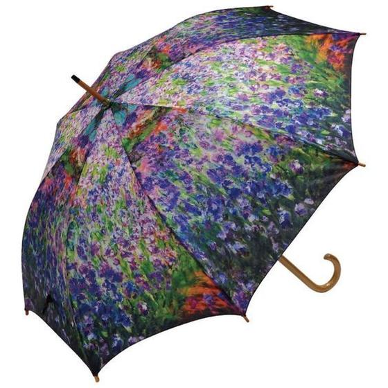 Imagem de Guarda-Chuva Sombrinha Estampa Floral Cabo Dourado Reforçado