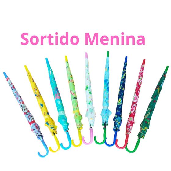 Guarda Chuva Sombrinha infantil para menino e menina automático com apito Elite Guardachuva