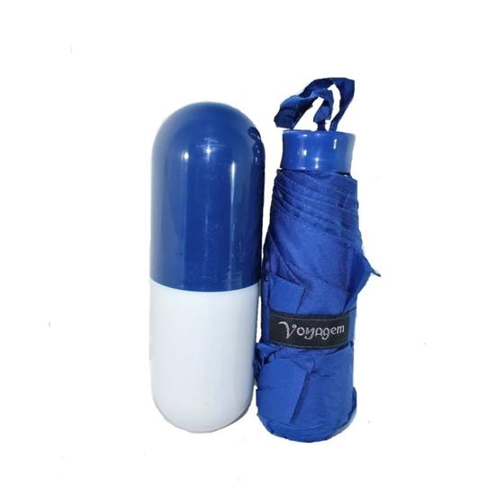Imagem de Guarda Chuva Super Mini Com Cápsula Voyagem AZUL MICRO
